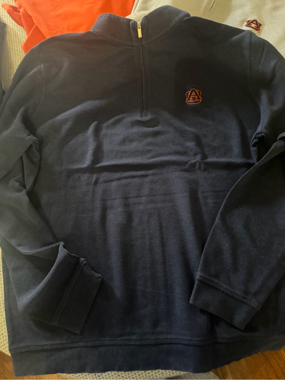 Peter Millar Men's Navy Quarter-Zip Sweatshirt